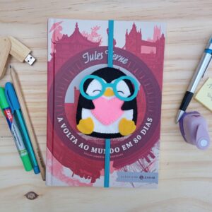 Caderno de Molde Marcador de Páginas Pinguim